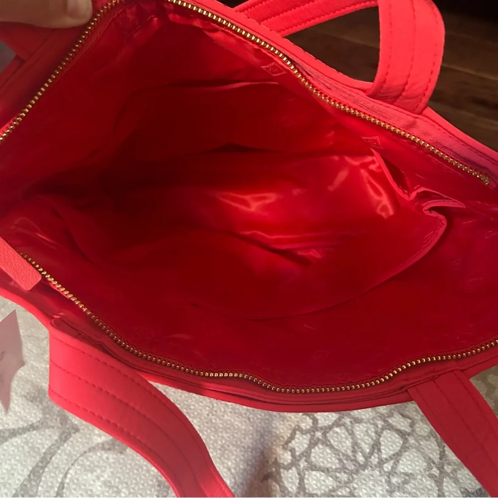 Vera Bradley Coral and Multicolor Tote rumba flower - Picture 7 of 8